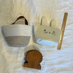 Bundle of wall basket, felt basket, wood shell